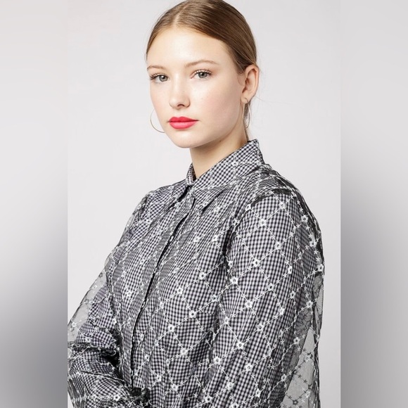 Sandy Liang Toney Top in Sailor Mercury - Picture 9 of 16